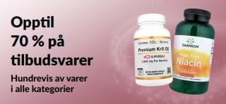 Banner som reklamerer for tilbud med opptil 70 % rabatt