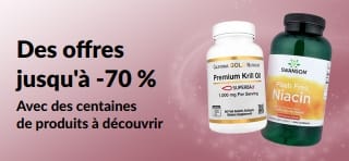 Bannière mettant en avant des offres jusqu'à -70 %.