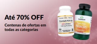 Banner promovendo ofertas com até 70% OFF