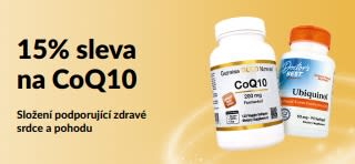 Banner propagující 15% slevu na CoQ10