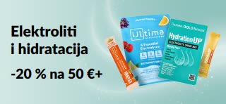 Reklamni natpis koji promovira elektrolite i hidrataciju.
