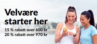Opptil 20 % rabatt på hele nettstedet med koden AUG26SW.