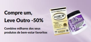 Banner a promover Compre um, Leve Outro  -50%