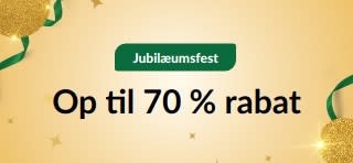 30-års jubilæumsfest: Op til 70 % rabat