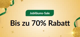 3. Jubiläums-Sale: Bis zu 70% Rabatt