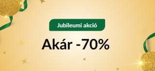 30. jubileumi akció: Akár 70% kedvezmény