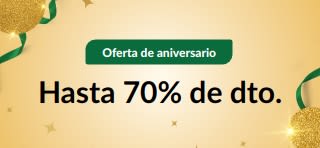 Oferta del 30.º aniversario: hasta 70% de dto.