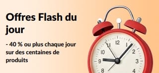- 40 % ou plus chaque jour sur des centaines de produits