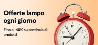 Fino a -40% su centinaia di prodotti