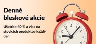 Ušetrite 40 % a viac na stovkách produktov každý deň
