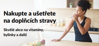 Banner propagující skvělé akce na doplňky stravy