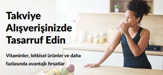 Takviye ürünlerinde avantajlı fırsatları tanıtan banner.