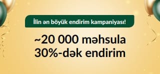 30-cu ildönümü endirimi: 30%-dək endirim