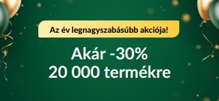 30. jubileumi akció: Akár 30% kedvezmény