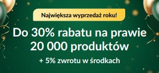 Wyprzedaż z okazji 30-lecia: Do 30% rabatu + 5% zwrotu w środkach