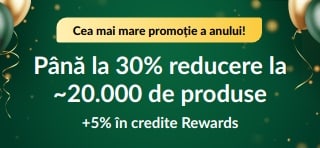 Promoție la aniversarea a 30 de ani: până la -30% + 5% în credite Rewards