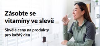 Banner zobrazující slevy na vitamíny
