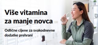 Reklamni natpis koji promovira odlične ponude na vitamine