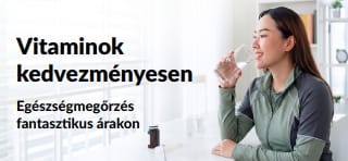 Vitaminokra akciós ajánlatokat hirdető banner