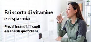 Banner che promuove grandi occasioni sulle vitamine