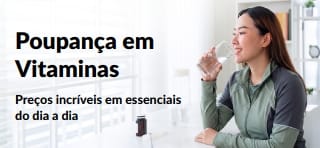 Banner a promover excelentes ofertas em vitaminas