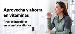 Banner que promociona grandes ofertas en vitaminas