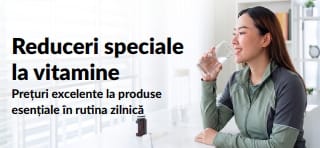Banner ce promovează super oferte la vitamine.