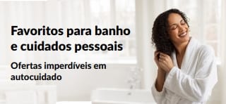 Banner destacando ofertas em produtos favoritos para banho e cuidados pessoais.