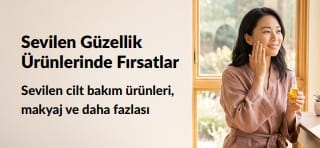 Cilt bakımı, makyaj ve daha fazlası gibi sevilen güzellik ürünlerinde avantajlı fırsatları tanıtan banner.