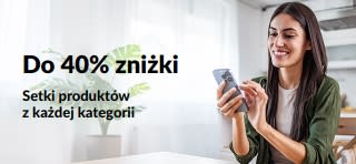 Baner promujący okazje do 40% zniżki