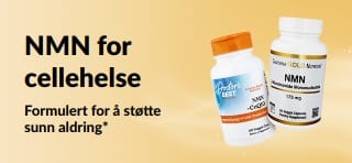 Banner som fremhever «NMN for cellehelse», formulert for å støtte sunn aldring
