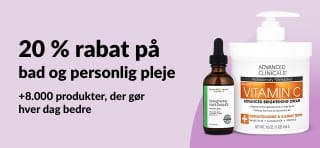 iHerb-banner med 20 % rabat på bad og personlig pleje