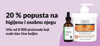 iHerb banner s 20 % popusta na proizvode za higijenui osobnu njegu.