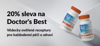 20% sleva na produkty Doctor's Best s kódem OCT26DRB, včetně CoQ10 a hořčíku