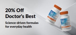 Get 20% off Doctor's Best products with promo code OCT26DRB, featuring CoQ10 and Magnesium