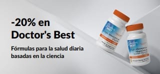 Ahorra 20% en productos de Doctor's Best con el código OCT26DRB, incluyendo CoQ10 y magnesio