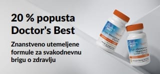 Ostvarite 20 % popusta na proizvode Doctor's Best uz promotivni kod OCT26DRB, uključujući CoQ10 i magnezij.