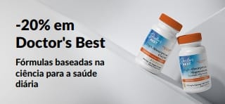 Receba 20% de desconto em produtos Doctor's Best com o código promocional OCT26DRB, promovendo o CoQ10 e magnésio