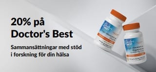 Få 20% på Doctor's Best-produkter med koden OCT26DRB, med Q10 och magnesium