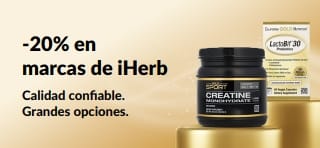Ahorra 20% en marcas de iHerb con OCT26HB: CollagenUP de California Gold Nutrition, monohidrato de creatina y probióticos LactoBif 30.