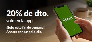 20% de dto. solo en la app. ¡Solo este fin de semana! Ahorra con un solo clic. Usa el código: OCT26APP.