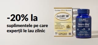 Economisiți 20% la suplimentele pe care experții le iau zilnic cu codul OCT26DAILY.