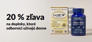Získajte 20 % zľavu na doplnky, ktoré odborníci užívajú denne. Zľavový kód: OCT26DAILY.