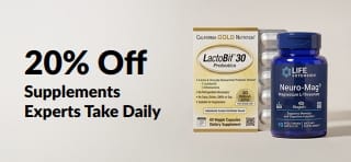 Shop 20% off supplements experts take daily with promo code OCT26DAILY.