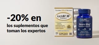 Ahorra un 20% en los suplementos que toman los expertos con el código OCT26DAILY.
