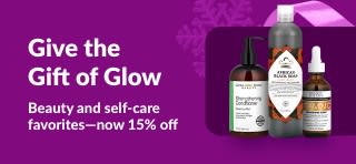 iHerb banner promoting 15% off beauty and self-care products with code DEC25BBPC, featuring skincare and haircare items.
