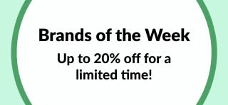 Brands of the Week: Save up to 20% on top wellness brands for a limited time.