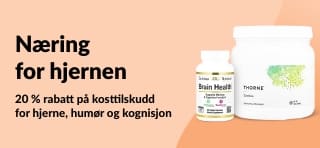 20 % rabatt på kosttilskudd for hjerne og kognisjon hos iHerb. Bruk kode: OCT25BRAIN