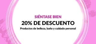 20% DE DESCUENTO EN PRODUCTOS DE BELLEZA Y CUIDADO PERSONAL