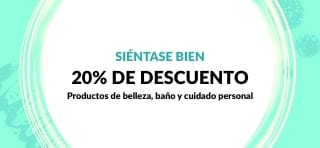 20% DE DESCUENTO EN PRODUCTOS DE BELLEZA Y CUIDADO PERSONAL